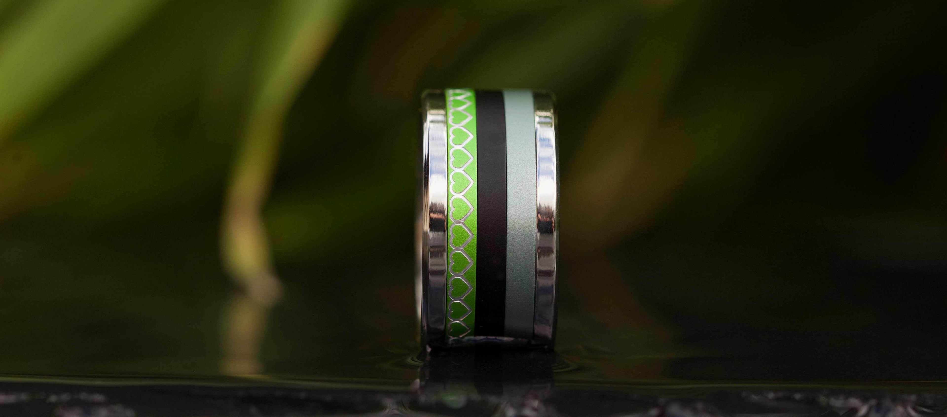 Addon medium en aluminium "coeurs" - couleur à choix