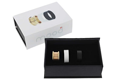 Coffret - BAGUE MOOD INTERCHANGEABLE, COULEUR OR<br>Coffret | Bernina